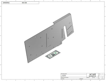 Waterfall cap feeder and sorter, model 800-000, Part 800-306, by Acasi Machinery Inc.