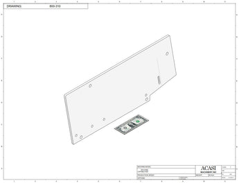 Waterfall cap feeder and sorter, model 800-000, Part 800-310, by Acasi Machinery Inc.