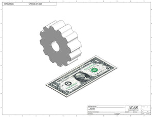 Waterfall cap feeder and sorter, model 800-000, Part CF4400-01-008, by Acasi Machinery Inc.