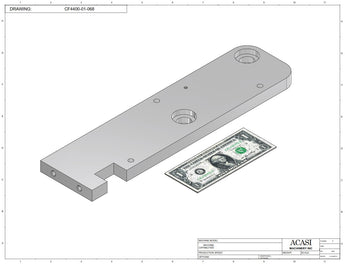 Waterfall cap feeder and sorter, model 800-000, Part CF4400-01-068, by Acasi Machinery Inc.