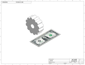 Waterfall cap feeder and sorter, model 800-000, Part CF4400-01-096, by Acasi Machinery Inc.