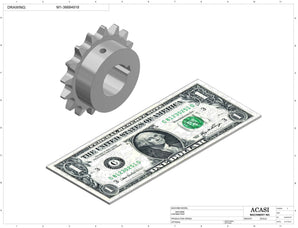 Waterfall cap feeder and sorter, model CF4300, Component M1-36684918, by Acasi Machinery Inc.