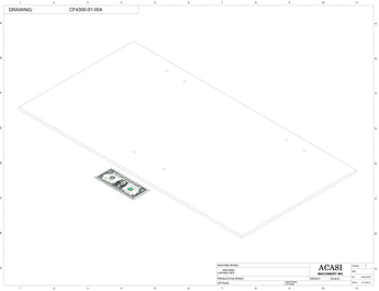 Waterfall cap feeder and sorter, model CF4300, Part CF4300-01-004, by Acasi Machinery Inc.