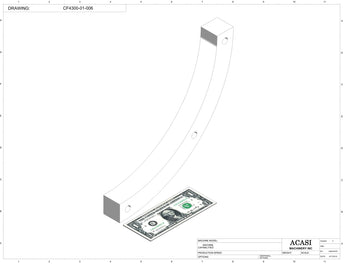 Waterfall cap feeder and sorter, model CF4300, Part CF4300-01-006, by Acasi Machinery Inc.