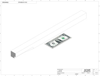 Waterfall cap feeder and sorter, model CF4300, Part CF4300-01-012, by Acasi Machinery Inc.