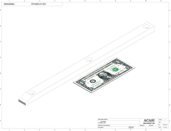 Waterfall cap feeder and sorter, model CF4300, Part CF4300-01-021, by Acasi Machinery Inc.
