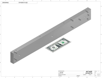 Waterfall cap feeder and sorter, model CF4300, Part CF4300-01-022, by Acasi Machinery Inc.