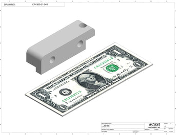 Waterfall cap feeder and sorter, model CF4300, Part CF4300-01-048, by Acasi Machinery Inc.