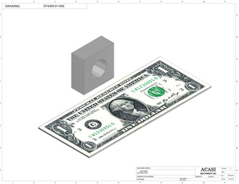 Waterfall cap feeder and sorter, model CF4300, Part CF4300-01-056, by Acasi Machinery Inc.