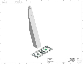 Waterfall cap feeder and sorter, model CF4300, Part CF4300-03-008, by Acasi Machinery Inc.