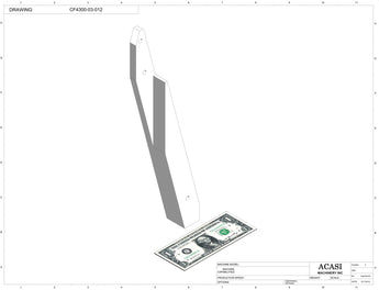 Waterfall cap feeder and sorter, model CF4300, Part CF4300-03-012, by Acasi Machinery Inc.