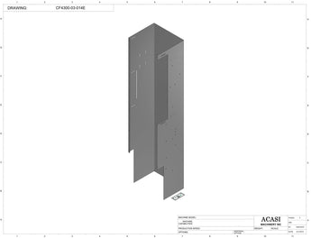 Waterfall cap feeder and sorter, model CF4300, Part CF4300-03-014E, by Acasi Machinery Inc.