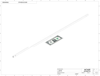 Waterfall cap feeder and sorter, model CF4300, Part CF4300-03-028, by Acasi Machinery Inc.