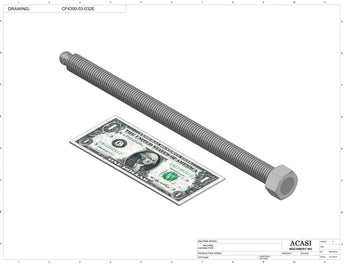 Waterfall cap feeder and sorter, model CF4300, Part CF4300-03-032E, by Acasi Machinery Inc.