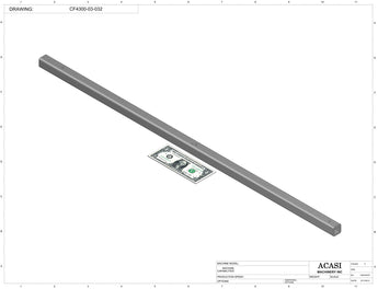 Waterfall cap feeder and sorter, model CF4300, Part CF4300-03-032, by Acasi Machinery Inc.