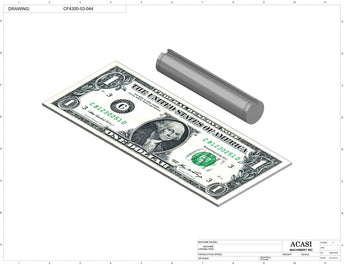 Waterfall cap feeder and sorter, model CF4300, Part CF4300-03-044, by Acasi Machinery Inc.