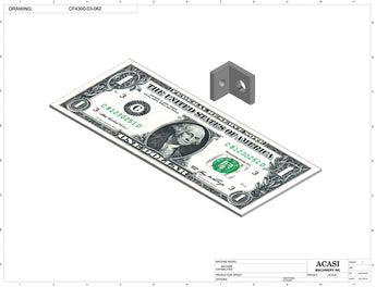 Waterfall cap feeder and sorter, model CF4300, Part CF4300-03-062, by Acasi Machinery Inc.