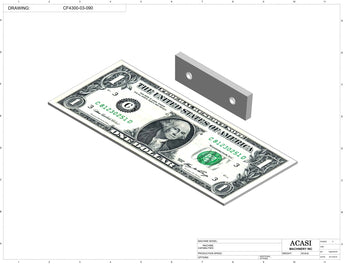 Waterfall cap feeder and sorter, model CF4300, Part CF4300-03-090, by Acasi Machinery Inc.
