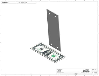 Waterfall cap feeder and sorter, model CF4300, Part CF4300-03-112, by Acasi Machinery Inc.