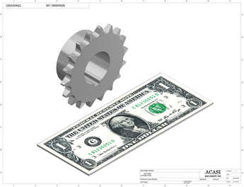 Waterfall cap feeder and sorter, model CF4300, Part M1-36684926, by Acasi Machinery Inc.