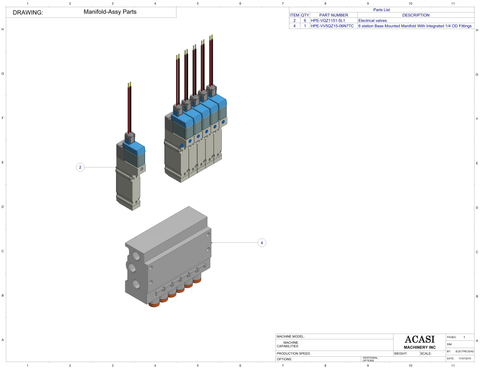 Component Manifold-Assy Parts