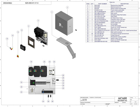 Piston Filler Trupiston-4-Vert Electric Panel Touch